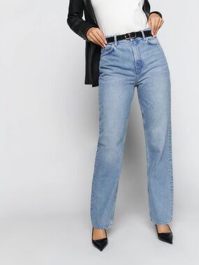 Reformation Selena High Rise Relaxed Jeans Superior - Size 25